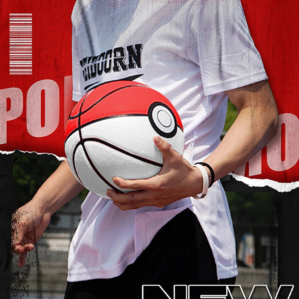 Balón de Baloncesto Profesional "Estilo Pokébola" - Tamaño Oficial #7