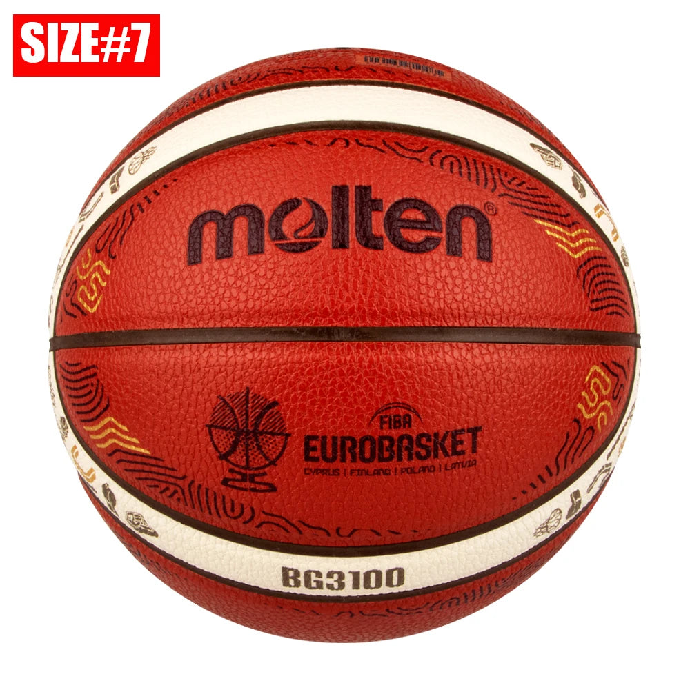 Balón de Básquetbol EuroBasket Élite #7 – Cuero Sintético PU Conmemorativo – The Shooter®
